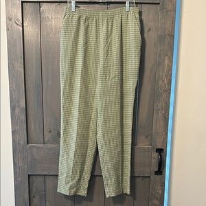 Vintage Green Checkered Pants